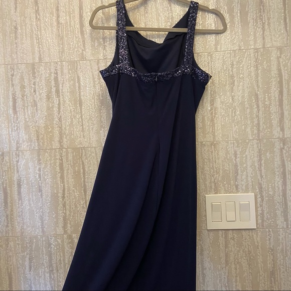 NWT American Living navy elegant knee midi dress plus - Picture 5 of 9